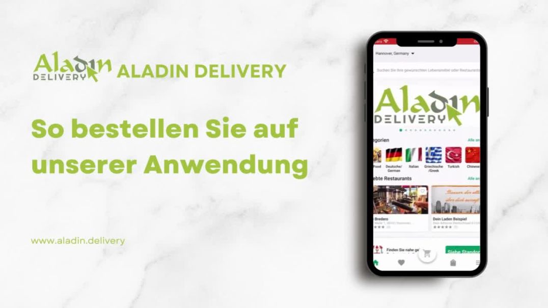 ⁣Aladin Delivery App Beschreibung